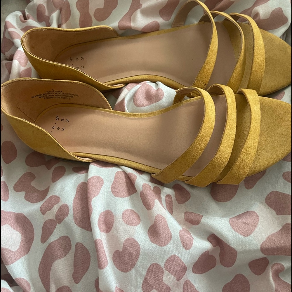 Yellow sandals
